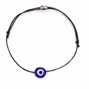 Black String Evil Eye Bracelet